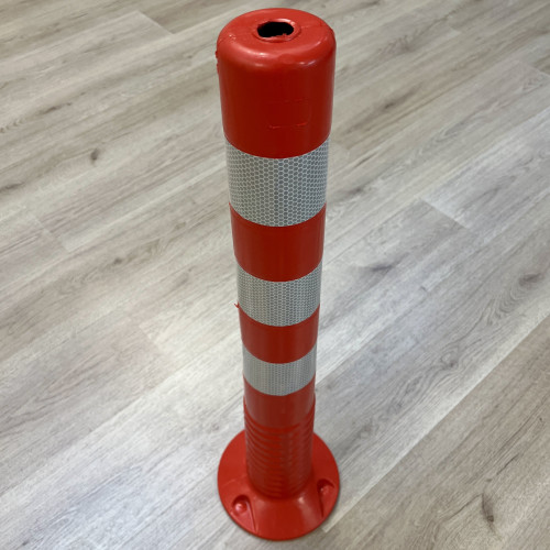 Orange plastic reflective cone pole for signaling Best Price