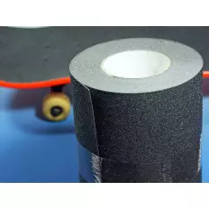 Folha adesiva antiderrapante preta para skate e prancha - 230mm 2