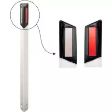 Señal de límite conforme a las normas europeas que marca la