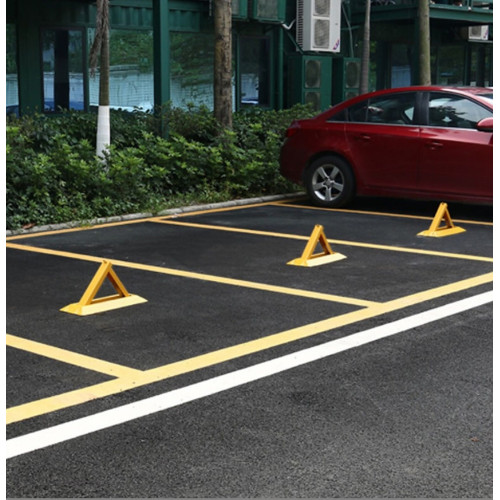 "Triangle" foldable parking barrier anti-car stop with lock and