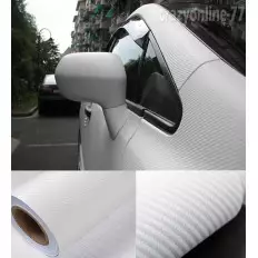 Película de envoltura de carbono 5D BLANCO BRILLANTE Mejor 2