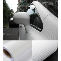 Pellicola Wrapping Carbonio 3D bianco opaco Miglior Prezzo 2