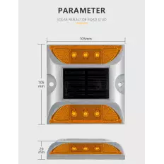 Marcador reflectante vial solar ojo de gato IP68 Mejor precio 2