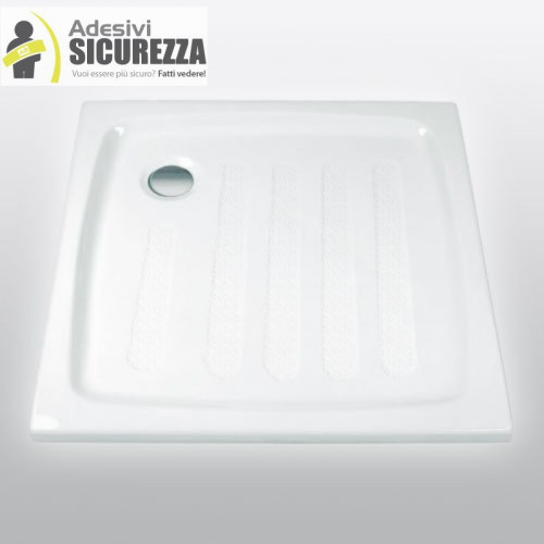 20 Strisce adesive antiscivolo trasparenti per vasca