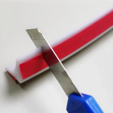 Silicone double-sided drip protection strip for shower and 2