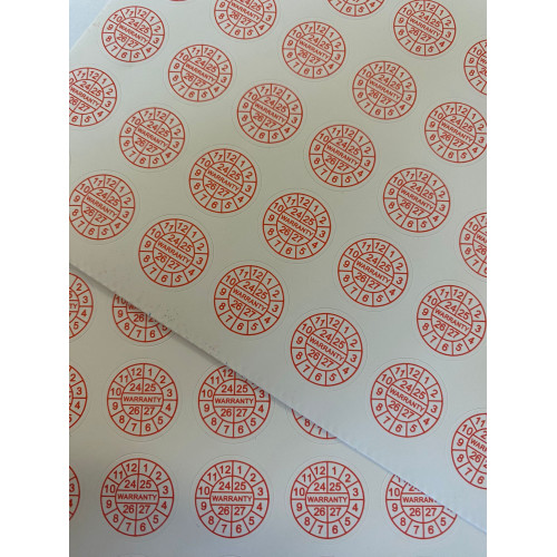 Etiquetas autocolantes com selo de garantia -...