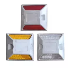 Reflector de carretera para suelo en aluminio - 100x100x20mm