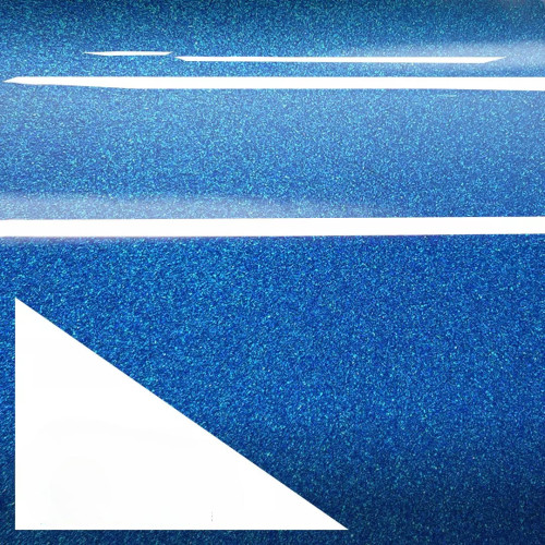 Film adhésif métallisé brillant bleu candy APA made in Italy