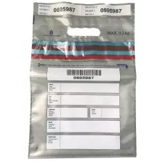 Detentor de valor com código numérico / código de barras, fita