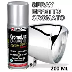 MACOTA CROMOLUX Vernice Cromata Spray 400° Cromatura Resistente 2