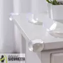 Paraspigoli Angolari Rotondi in Silicone per tavolo 10 pezzi