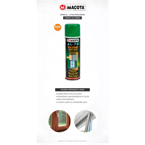 MACOTA AL-70 cleaner for aluminum, wood, PVC windows and