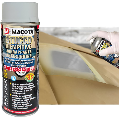 MACOTA PUTTY spray filler sandable anti-rust 400ml Best Price