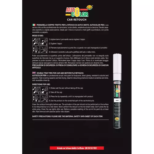 MACOTA AUTOCOLOR 3G marcador de retoque ponta dupla para carro