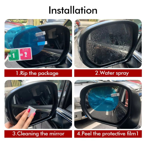Couple of nanotechnology adhesives for anti-fog mirrors for