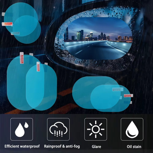 couple d'étiquettes adhésives anti-pluie, anti-brouillard pour