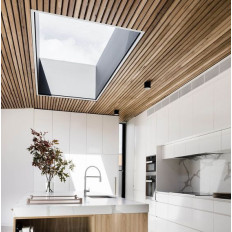 Slatted acoustic sound-absorbing panel for false ceiling 2