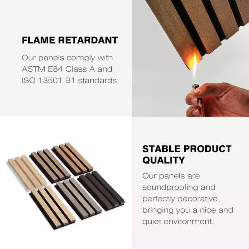 Slatted acoustic sound-absorbing panel for false ceiling