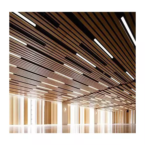 Slatted acoustic sound-absorbing panel for false ceiling