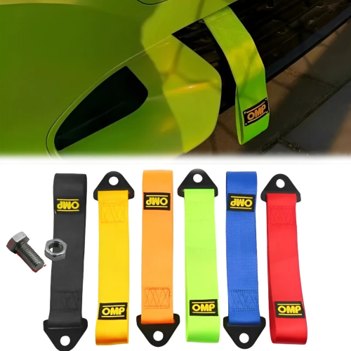 Fabric strap tow hooks front and rear bumper racing Best Price