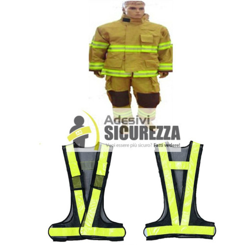 PVC Reflective and Fluorescent yellow fabric sew on tape -