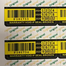 100 etiquetas adesivas garantem selo com identificação serial 2