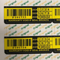 100 étiquettes adhésives garantissent le sceau avec numéro de