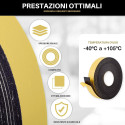 Elastomeric rubber adhesive tape for anti-condensation thermal
