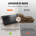 5 flood barriers, water-activated flood control bags for home