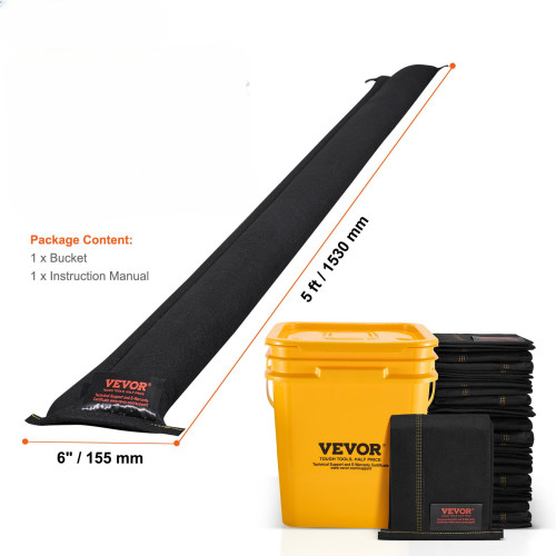 5 barreiras anti-inundação, sacos para diques ativados por água