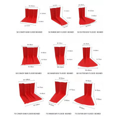 Reusable road flood barriers high water capacity ABS plastic 2