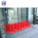 Reusable road flood barriers high water capacity ABS plastic