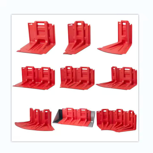 Reusable road flood barriers high water capacity ABS plastic