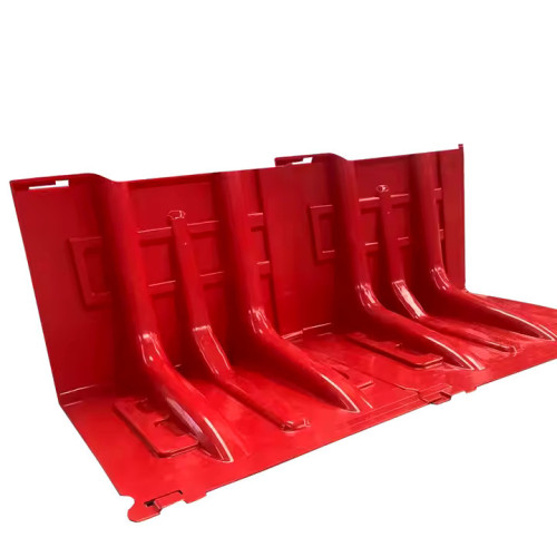 Barreiras reutilizáveis contra inundações de ruas em plástico