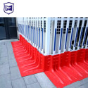 Reusable road flood barriers high water capacity ABS plastic