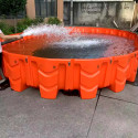 Reusable road flood barriers high water capacity ABS plastic