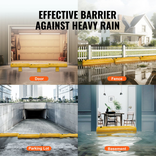 Sac anti-inondation 732 x 51 x 30,5 cm tube en PVC réutilisable