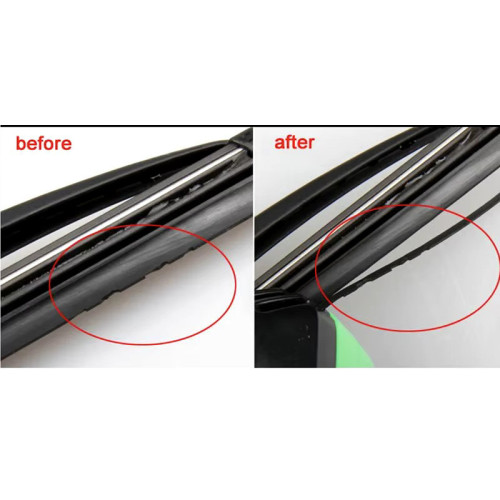 Kit for repairing windshield wiper rubber without replacement