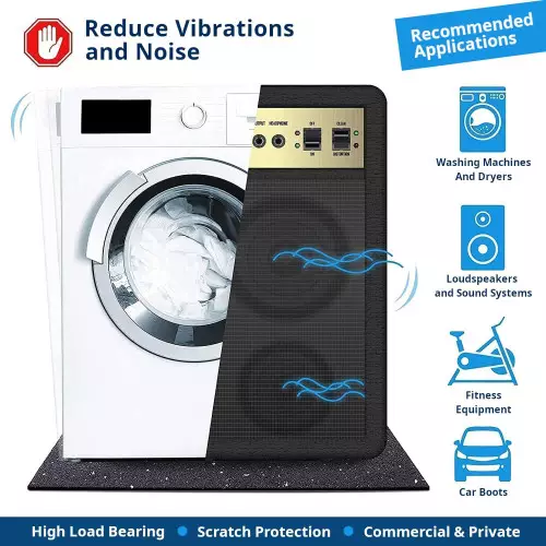 Non-slip rubber mat anti-vibration noise reduction for washing