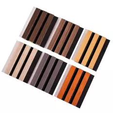 Slatted acoustic sound-absorbing panel fire-rated for interiors 2