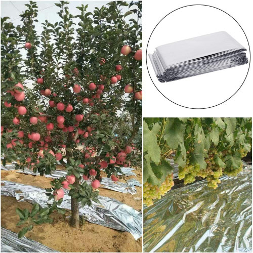 2 folhas de filme refletivo para plantas 130 x 210cm cultivos