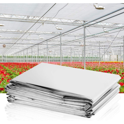 2 reflektierende Folien für Pflanzen 130 x 210cm Hydrokulturen