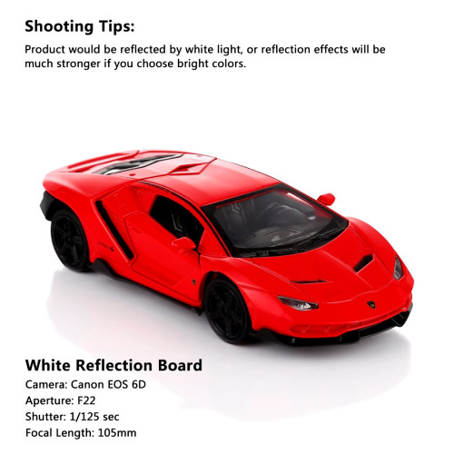 30x30x0.5cm acrylic reflective panel for product photography