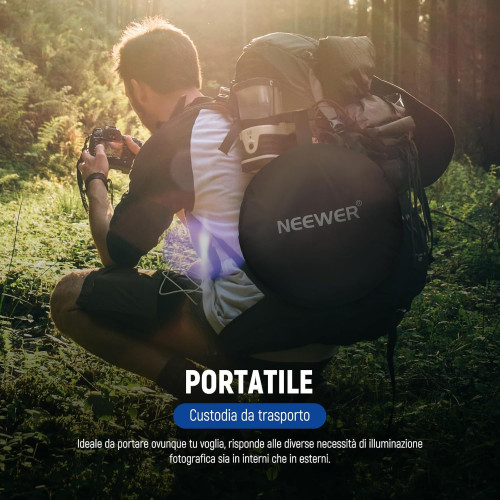 Kit réflecteur de lumière 5 en 1 pliable avec support