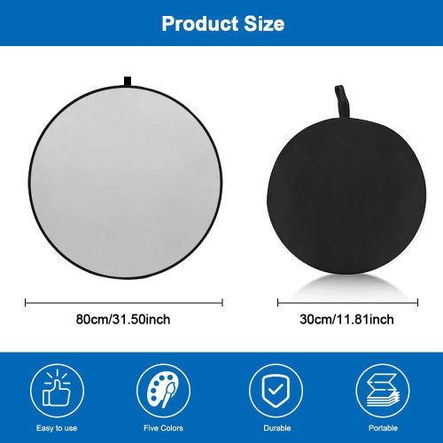 Juego de reflector de luz 5 en 1 plegable con soporte