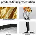 5-in-1 foldable light reflector photography set with stand 60cm