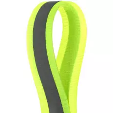 Ruban à coudre réfléchissant jaune/gris - 30/50mm x 2MT Vente