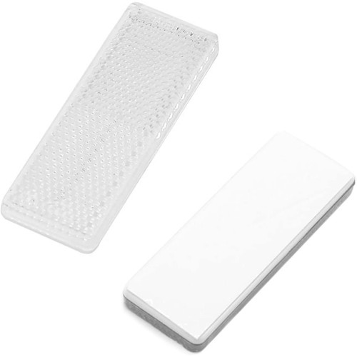 2 catadióptricos adhesivos de plástico rígido en 2 colores