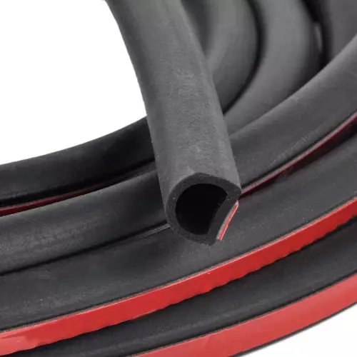 4M Guarnizione in gomma adesiva interno portiera auto a "D" per