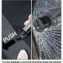 Marteau de sécurité 2-en-1 pour voiture brise-vitre et
